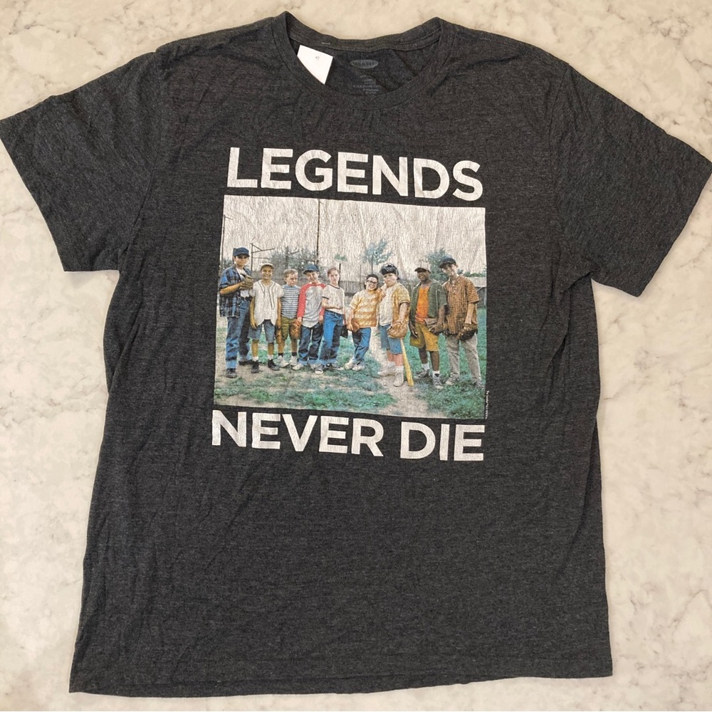 SandLot Legends Never Die Dark Gray T-shirt - Men’s Size Large